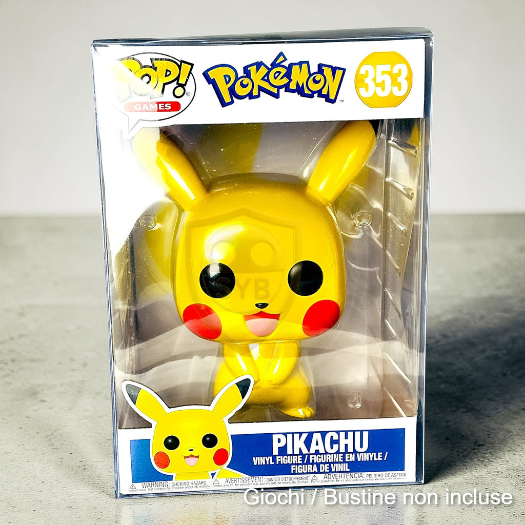 Custodia per Funko Pop Jumbo box Teca semi-rigida in plastica trasparente