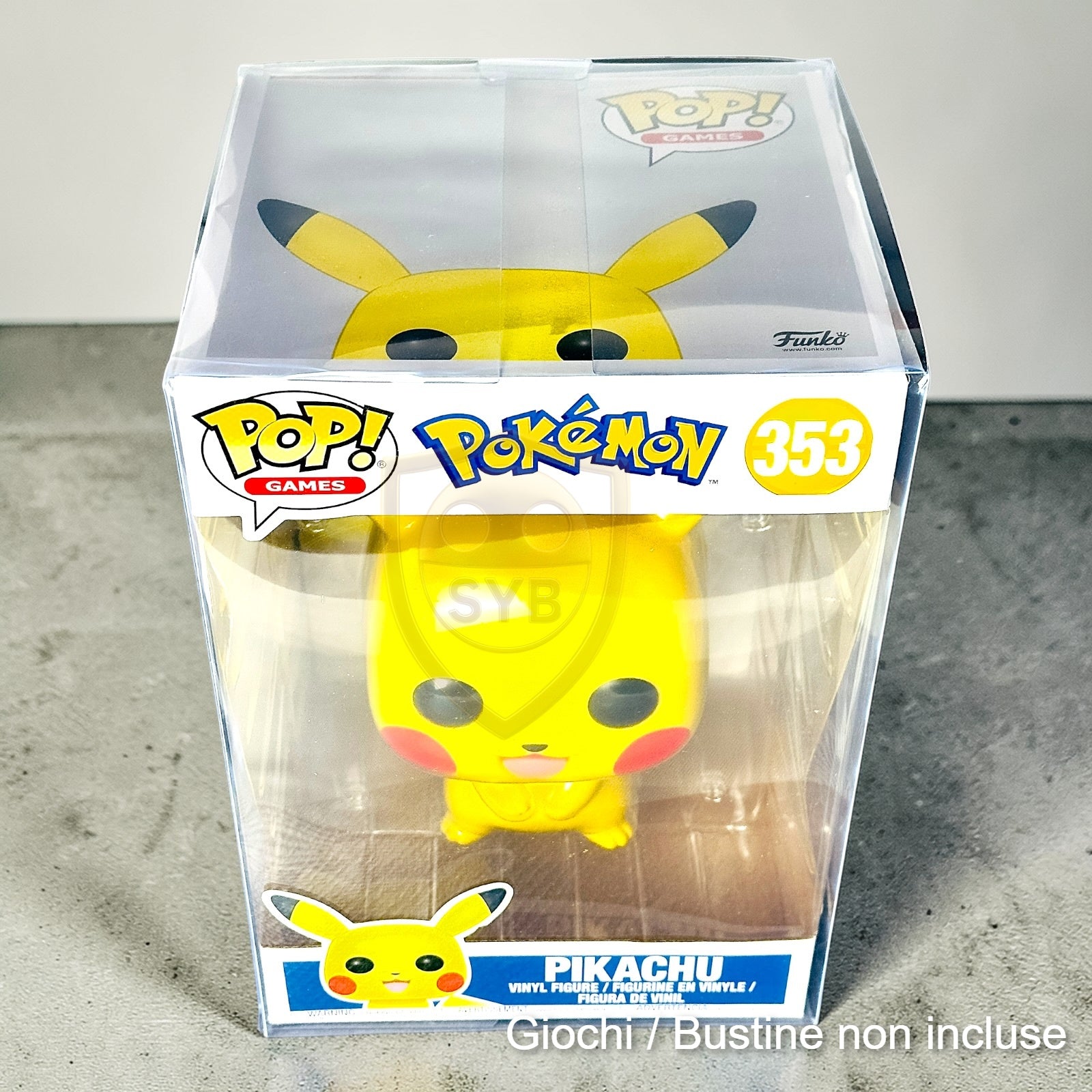 Custodia per Funko Pop Jumbo box Teca semi-rigida in plastica trasparente