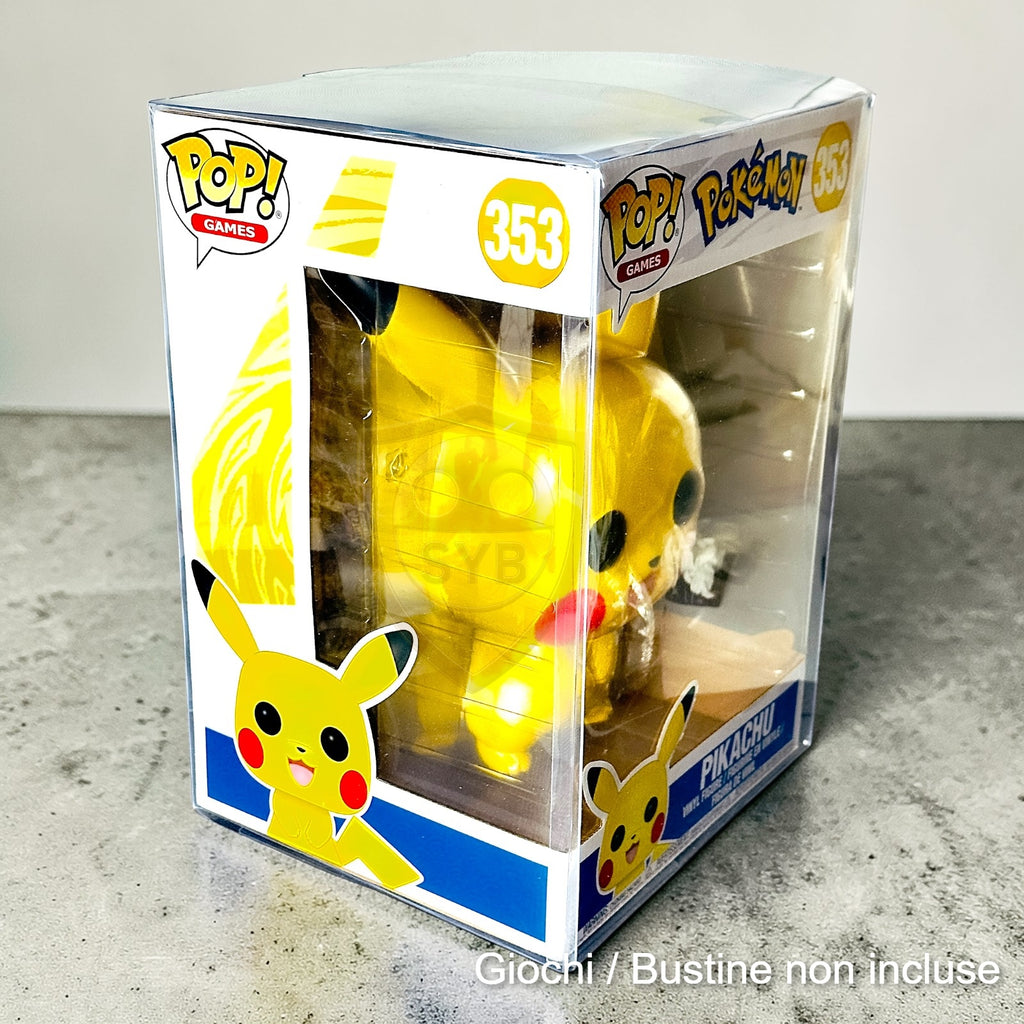 Custodia per Funko Pop Jumbo box Teca semi-rigida in plastica trasparente