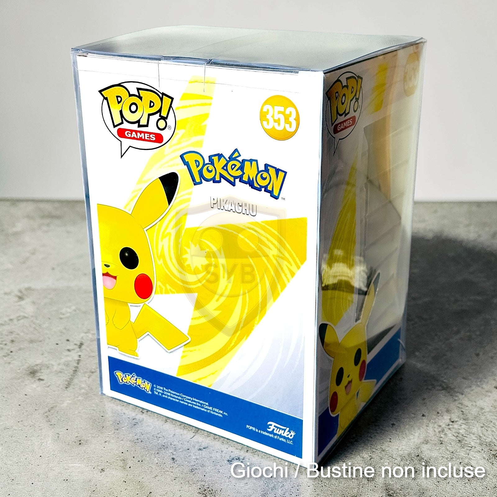 Custodia per Funko Pop Jumbo box Teca semi-rigida in plastica trasparente