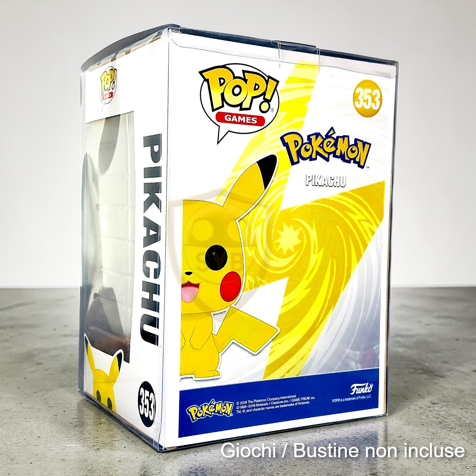 Custodia per Funko Pop Jumbo box Teca semi-rigida in plastica trasparente