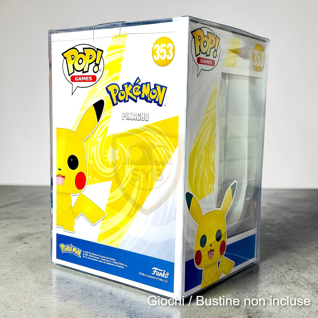 Custodia per Funko Pop Jumbo box Teca semi-rigida in plastica trasparente