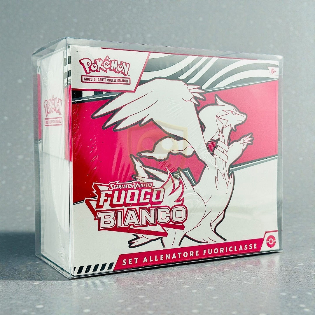 Pokémon ETB Teca Protettiva Trasparente Custodia Set allenatore fuoriclasse