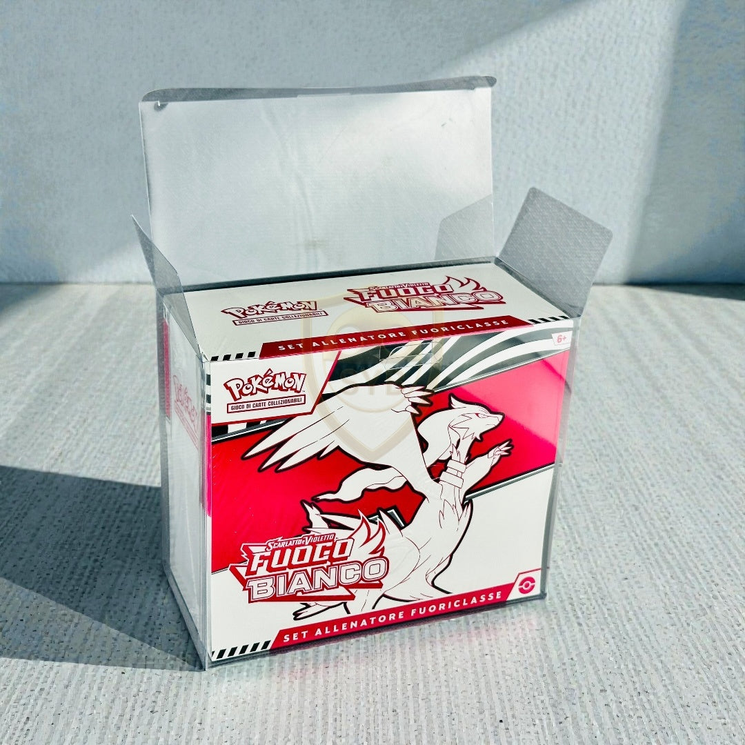 Pokémon ETB Teca Protettiva Trasparente Custodia Set allenatore fuoriclasse