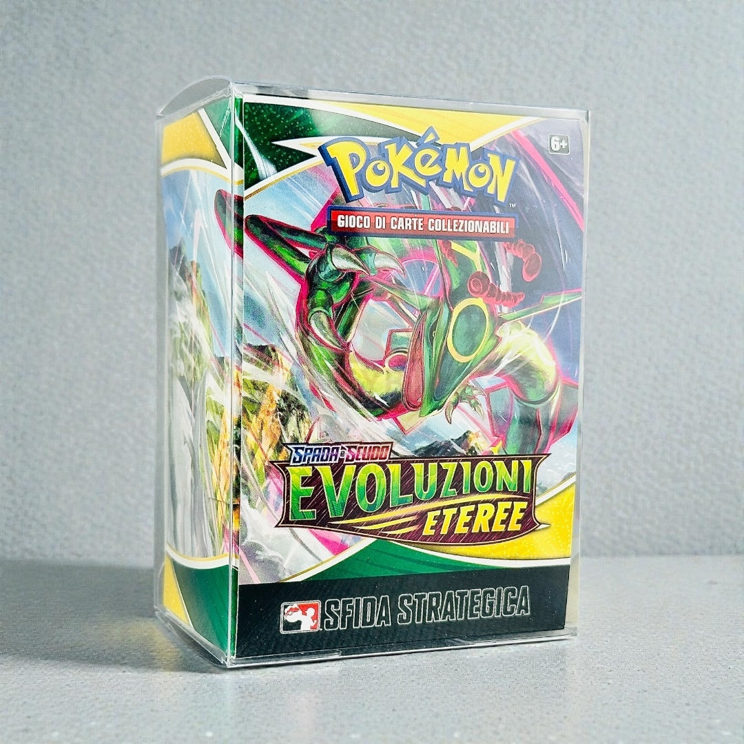 Teca Rigida Trasparente per Pokémon Kit Prerelease – Bundle 6 Buste