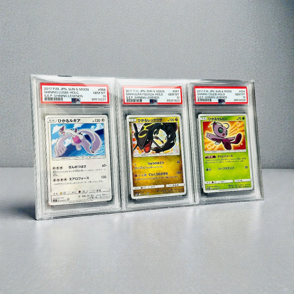 Cornice Trasparente Rigida per 3 Carte Gradate – PSA / PCA / CGC