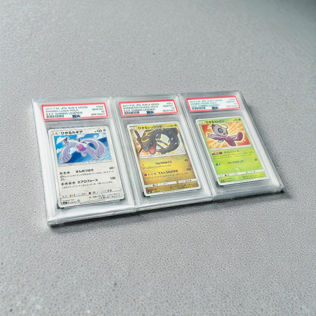 Cornice Trasparente Rigida per 3 Carte Gradate – PSA / PCA / CGC