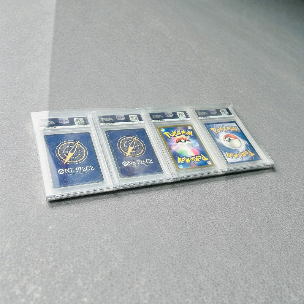 Cornice Rigida Trasparente per 4 Carte Gradate – PSA / PCA / CGC