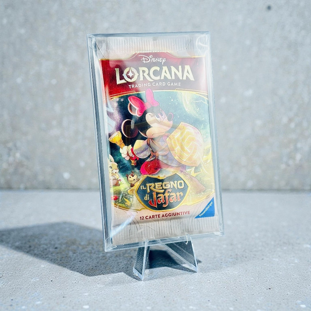 Custodia Semirigida Trasparente per Bustine Disney Lorcana TCG
