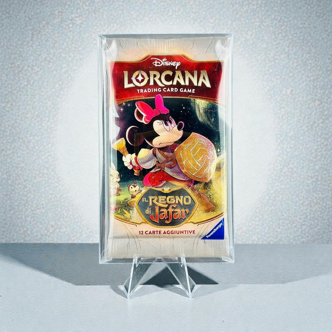 Custodia Semirigida Trasparente per Bustine Disney Lorcana TCG