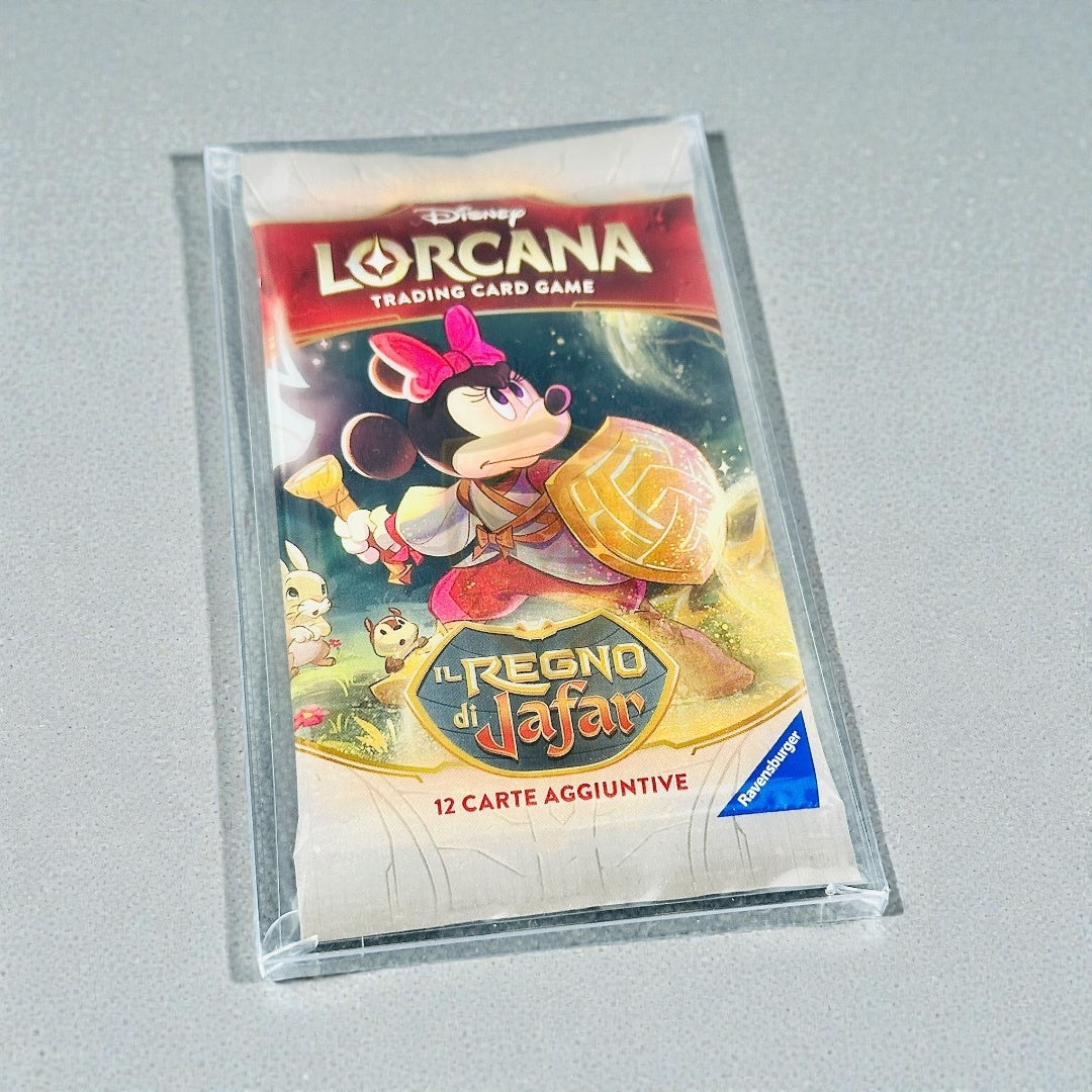 Custodia Semirigida Trasparente per Bustine Disney Lorcana TCG
