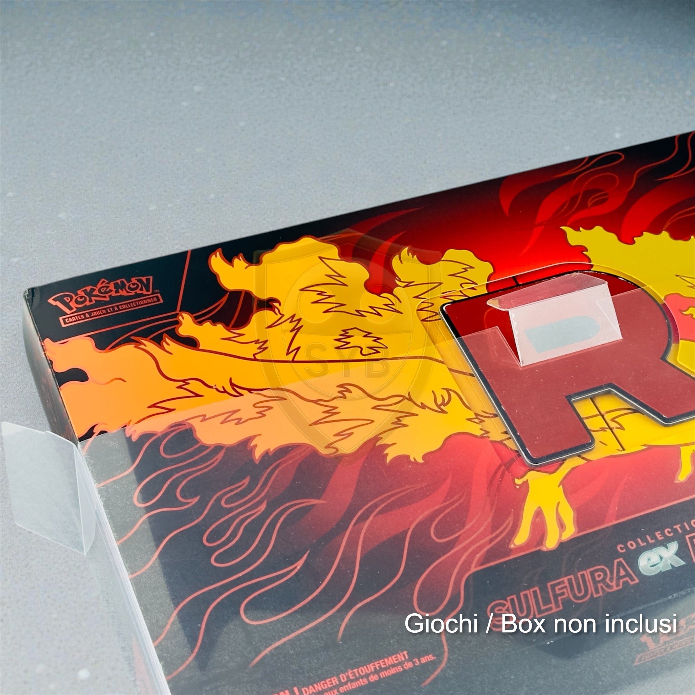 Custodia UPC moltres del team rocket Ultra Premium pokemon Teca semi-rigida