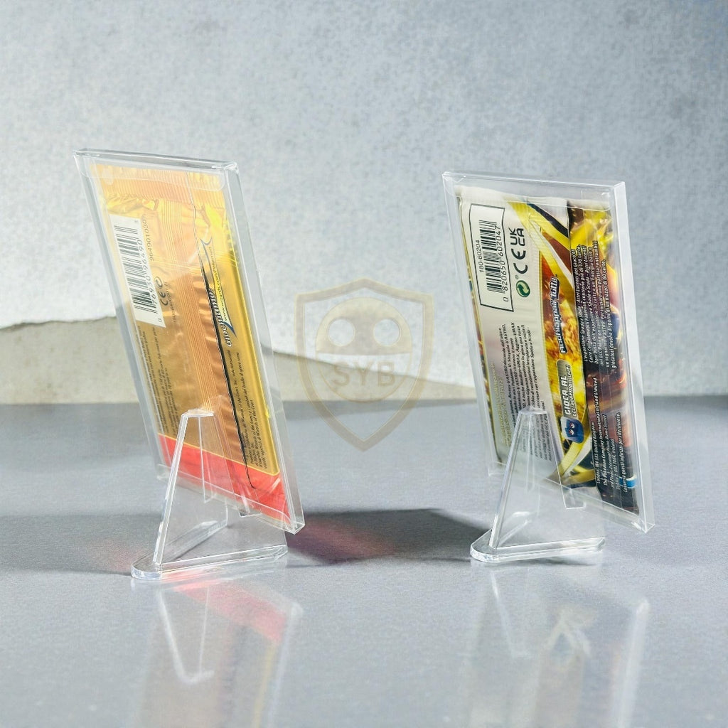 Teca Trasparente semi-rigida Protettiva per Bustine Pokémon, Yu-Gi-Oh!, One Piece, Dragonball, Magic