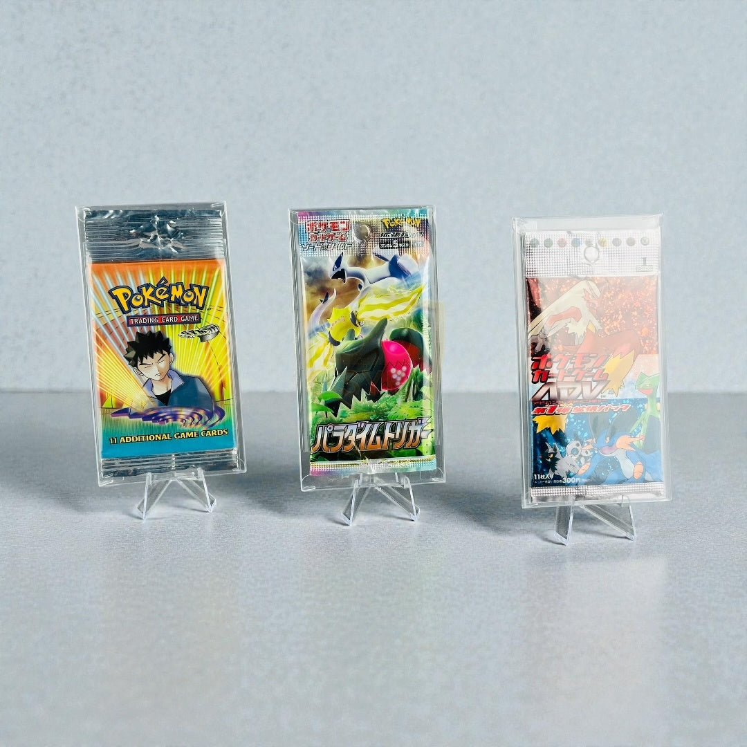 Custodia Trasparente per Bustine JAP Pokémon, Yu-Gi-Oh!, One Piece – Protector Pack