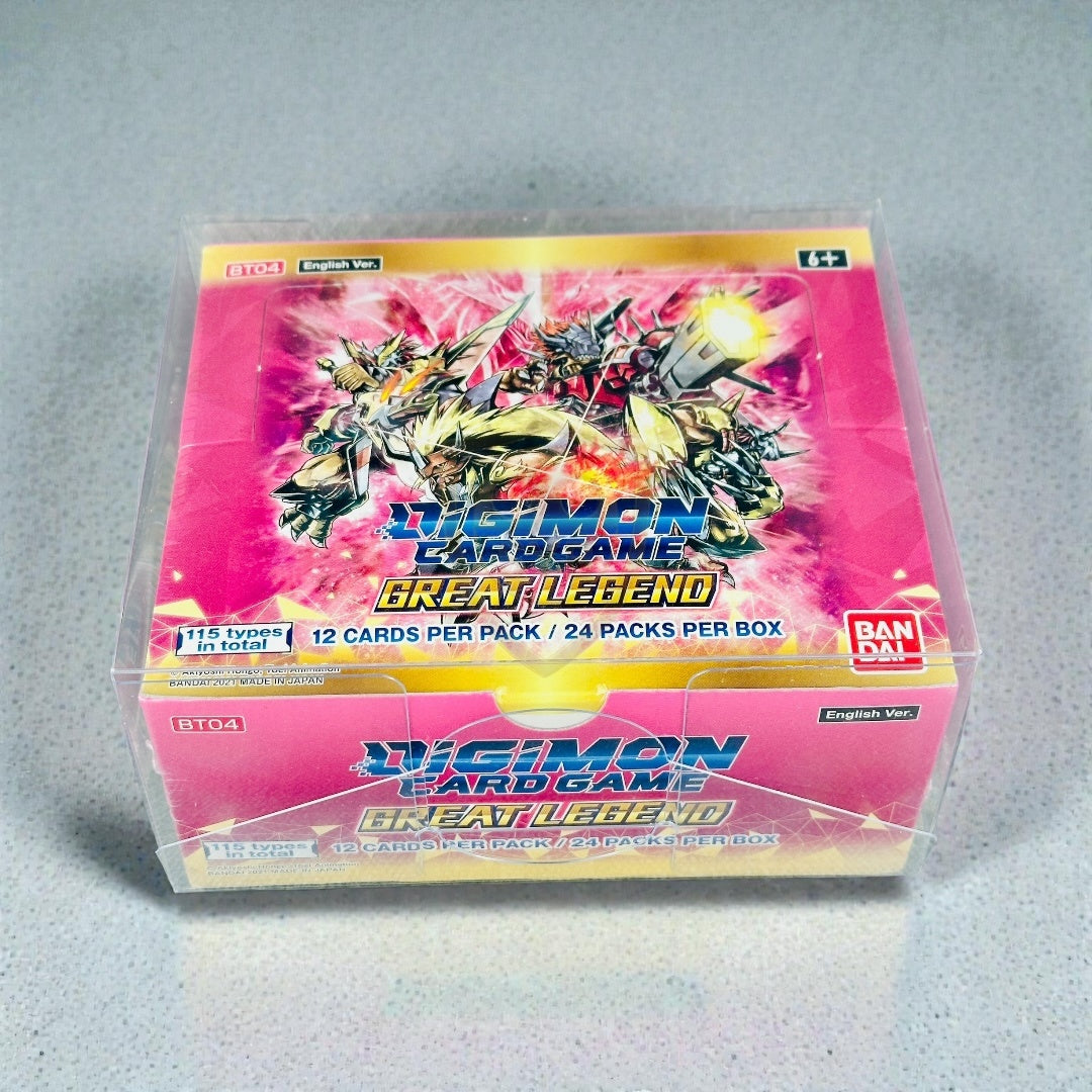 Custodia Rigida Trasparente per Booster Box Digimon & TCG