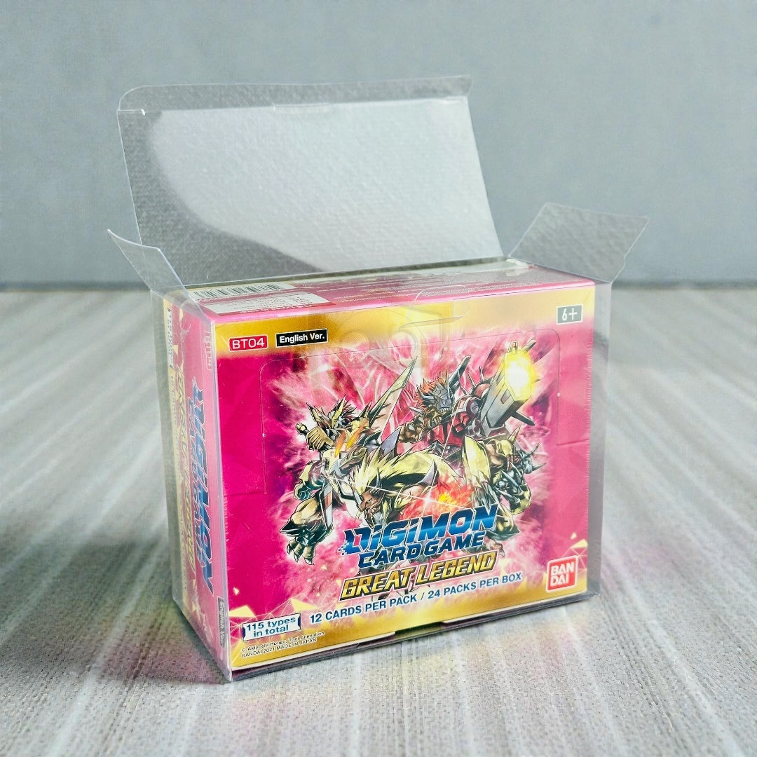 Custodia Rigida Trasparente per Booster Box Digimon & TCG
