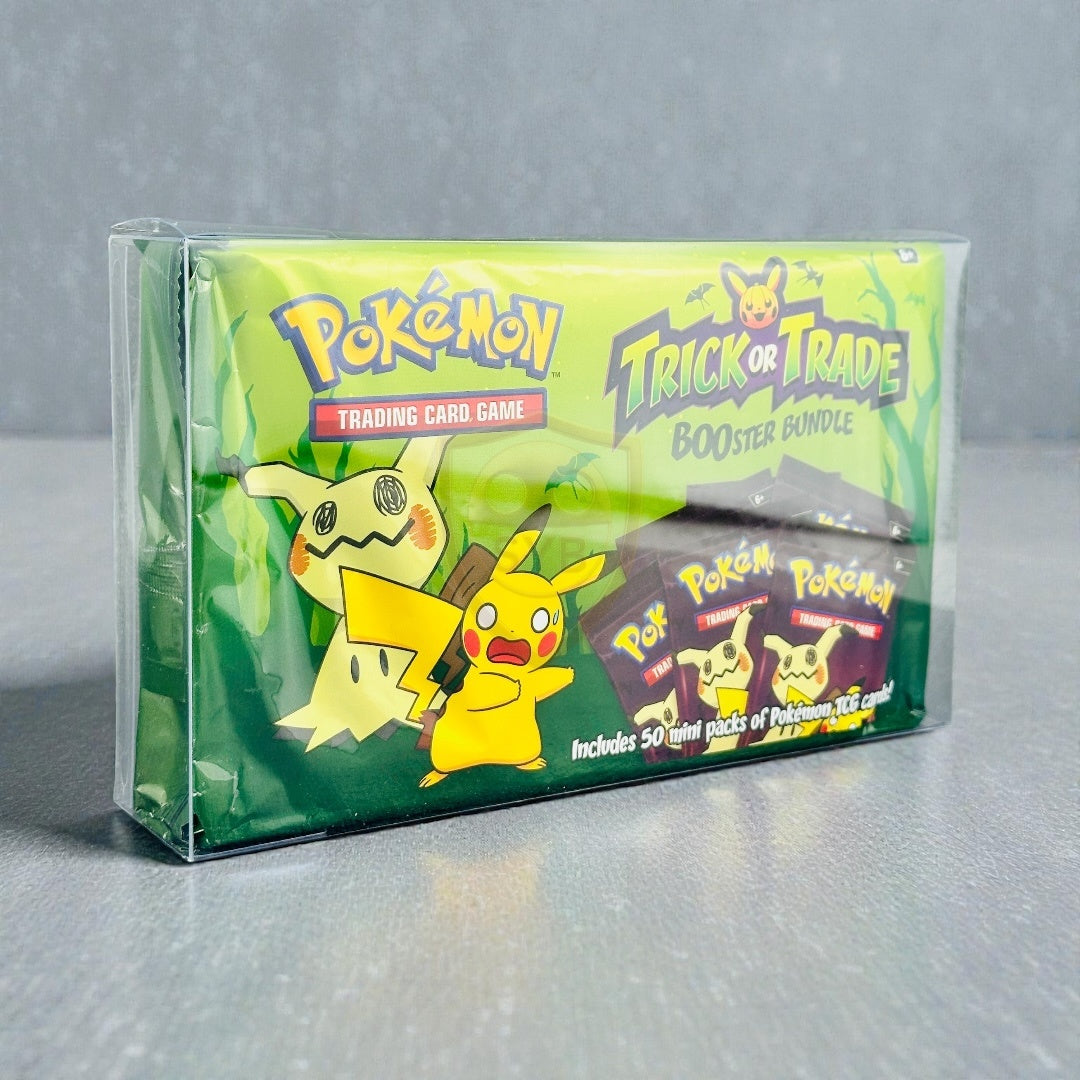 Custodia Rigida Trasparente per Pokémon Trick Or Trade Halloween Box – 50 Booster Bundle 2023