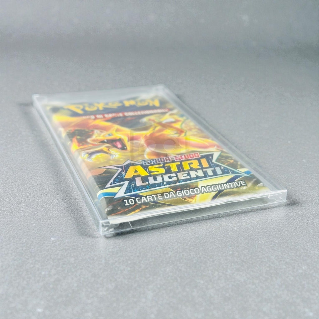 Teca Trasparente semi-rigida Protettiva per Bustine Pokémon, Yu-Gi-Oh!, One Piece, Dragonball, Magic