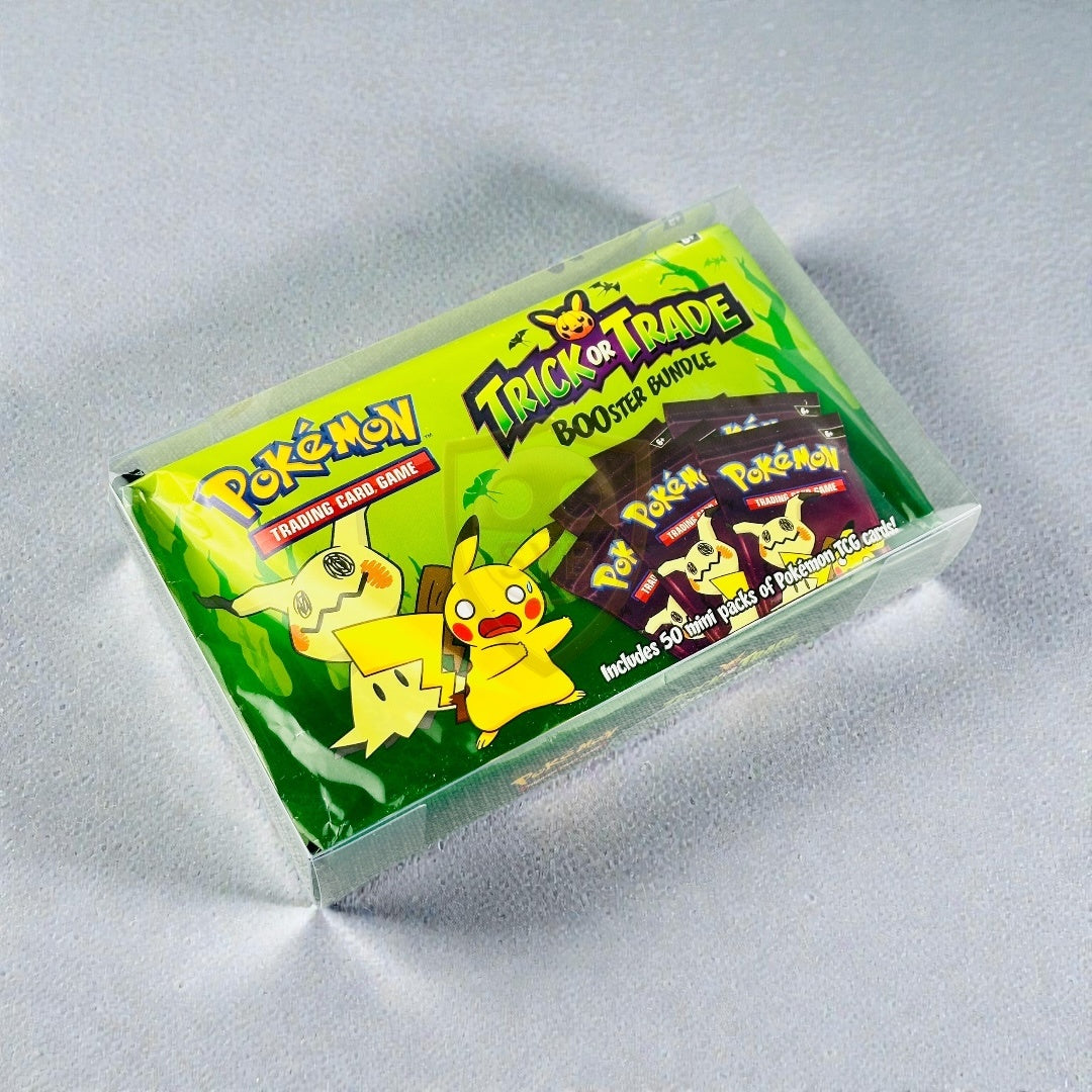 Custodia Rigida Trasparente per Pokémon Trick Or Trade Halloween Box – 50 Booster Bundle 2023