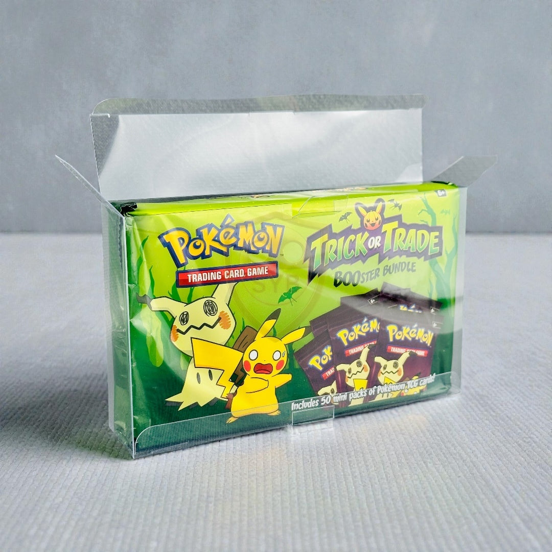 Custodia Rigida Trasparente per Pokémon Trick Or Trade Halloween Box – 50 Booster Bundle 2023