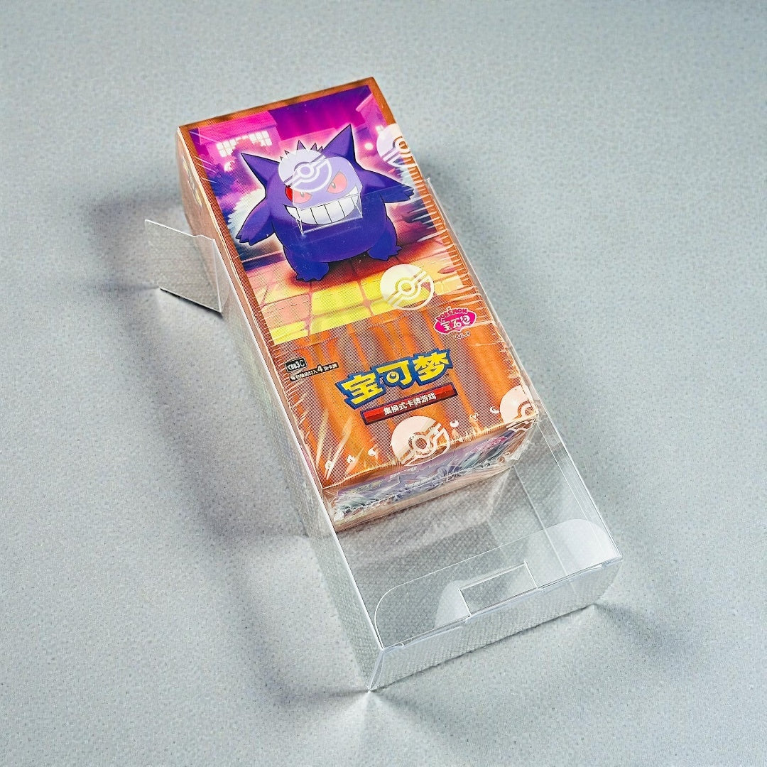 Custodia Protettiva Trasparente per Booster Box Cinese Pokémon – Versione 151c / Horizons / CBB‑3C