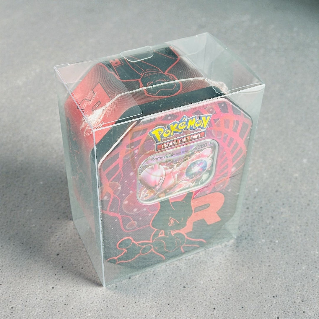 Teca Rigida Trasparente per Pokémon Tin / Scatole – Protector Case