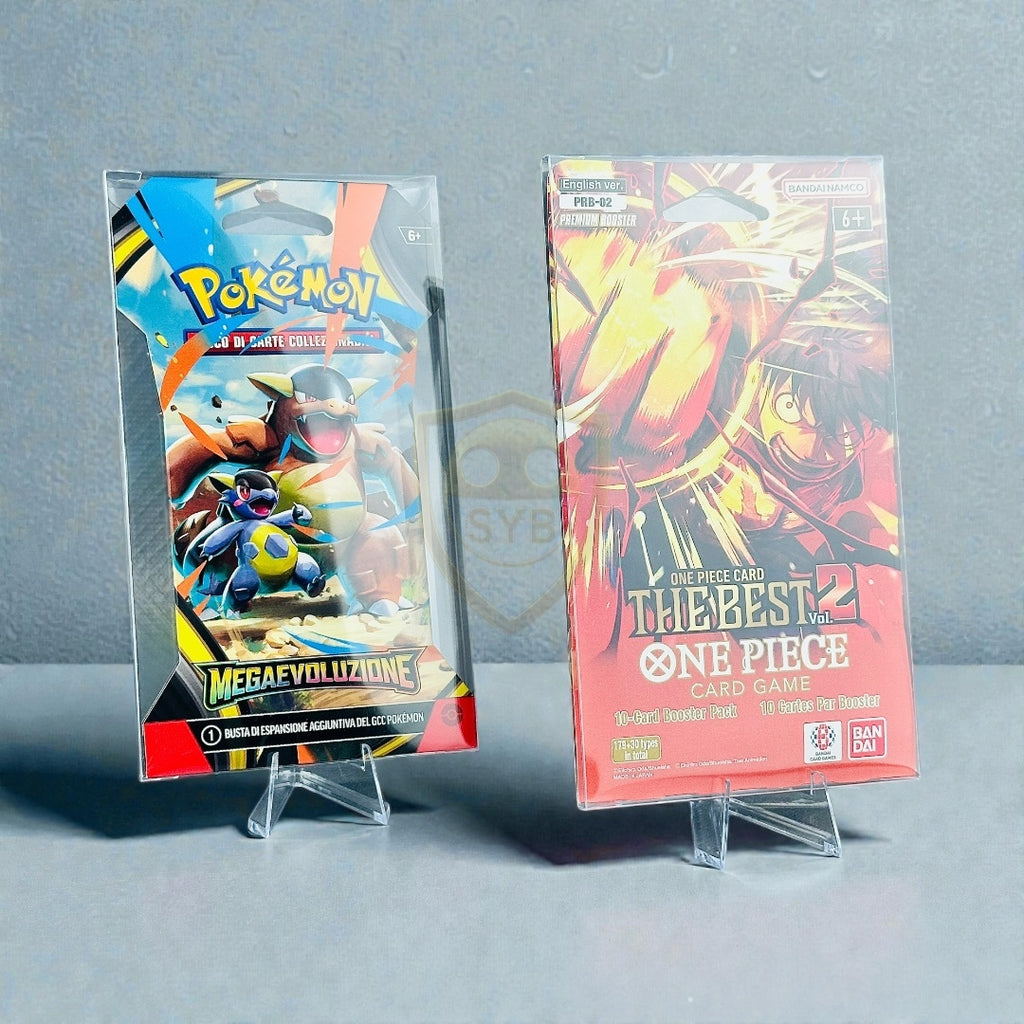 Teca Paper Sleeve semi-rigida Trasparente Protettiva per Bustine Pokémon, Yu-Gi-Oh!, One Piece, Magic