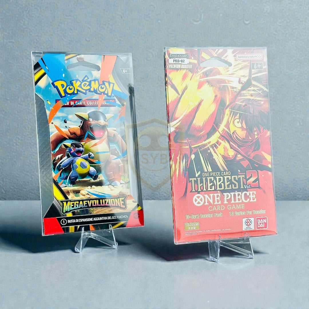 Teca Paper Sleeve Trasparente Protettiva per Bustine Pokémon, Yu-Gi-Oh!, One Piece, Magic