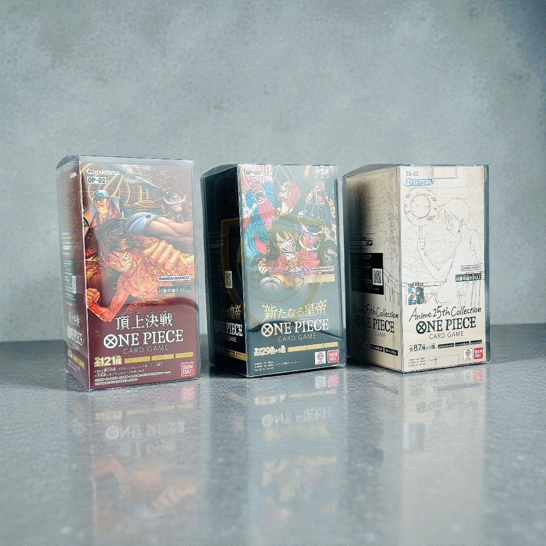 Custodia Semirigida Trasparente per Booster Box One Piece TCG – Protezione Box Jap