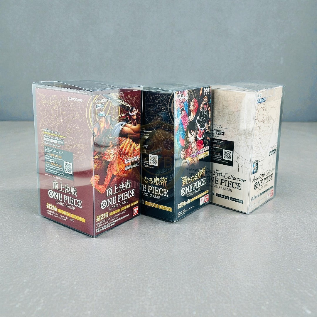 Custodia Semirigida Trasparente per Booster Box One Piece TCG – Protezione Box Jap